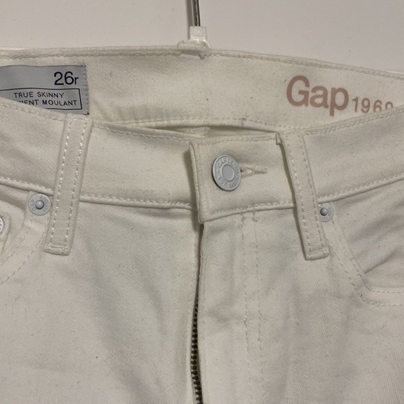 Gap White Skinny Jeans 25 R - Picture 2 of 3